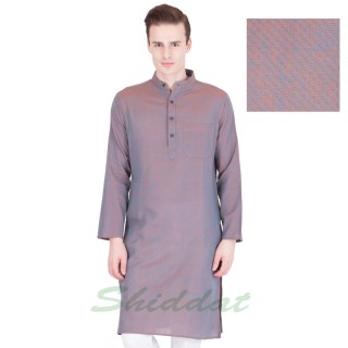 Woven long kurta - Cotton